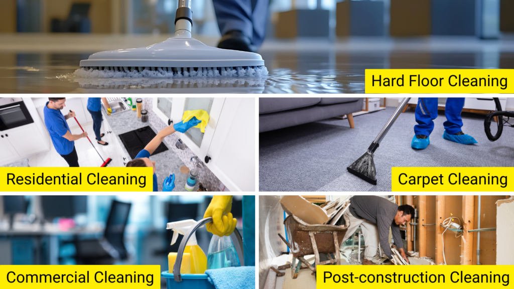 TruePro Clean Types of surfaces